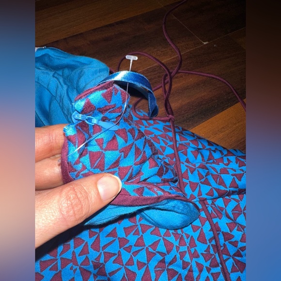 NWOT FP Kai Print Tie Strap Lined Minidress NEW L - Picture 14 of 16